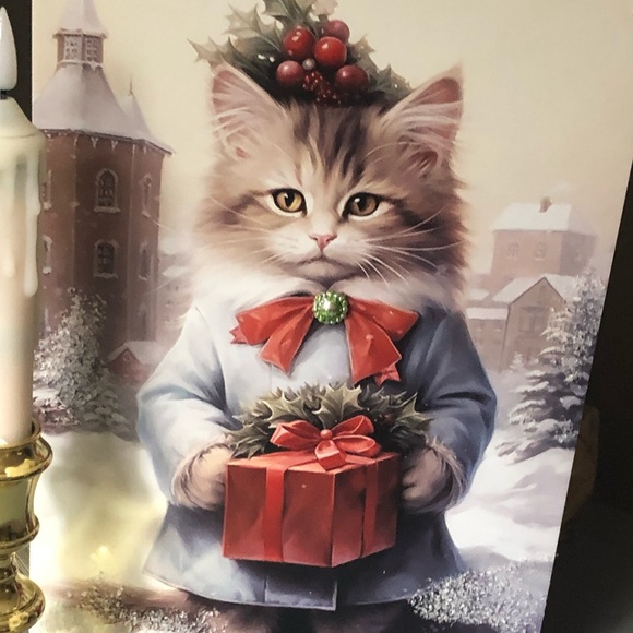 🎄Christmas Cat Tin Sign🎄 - Picture 7 of 8